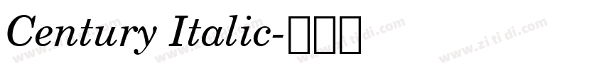 Century Italic字体转换